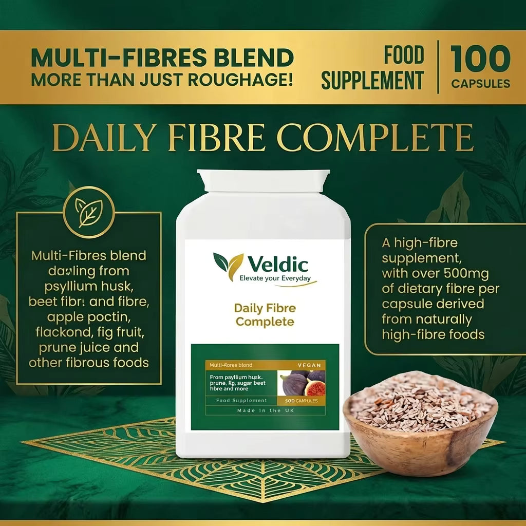 fibre supplement for regular bowel movement support