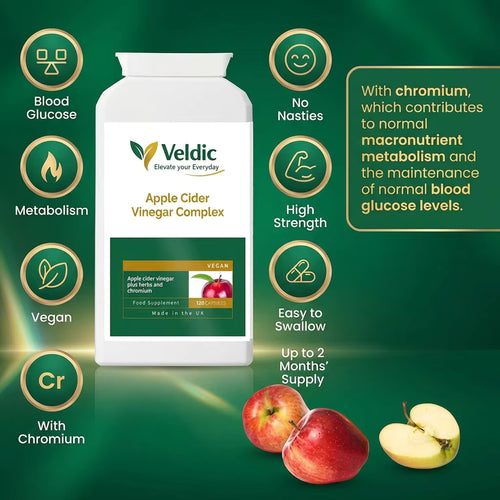 Apple cider vinegar capsules metabolism and digestive health support