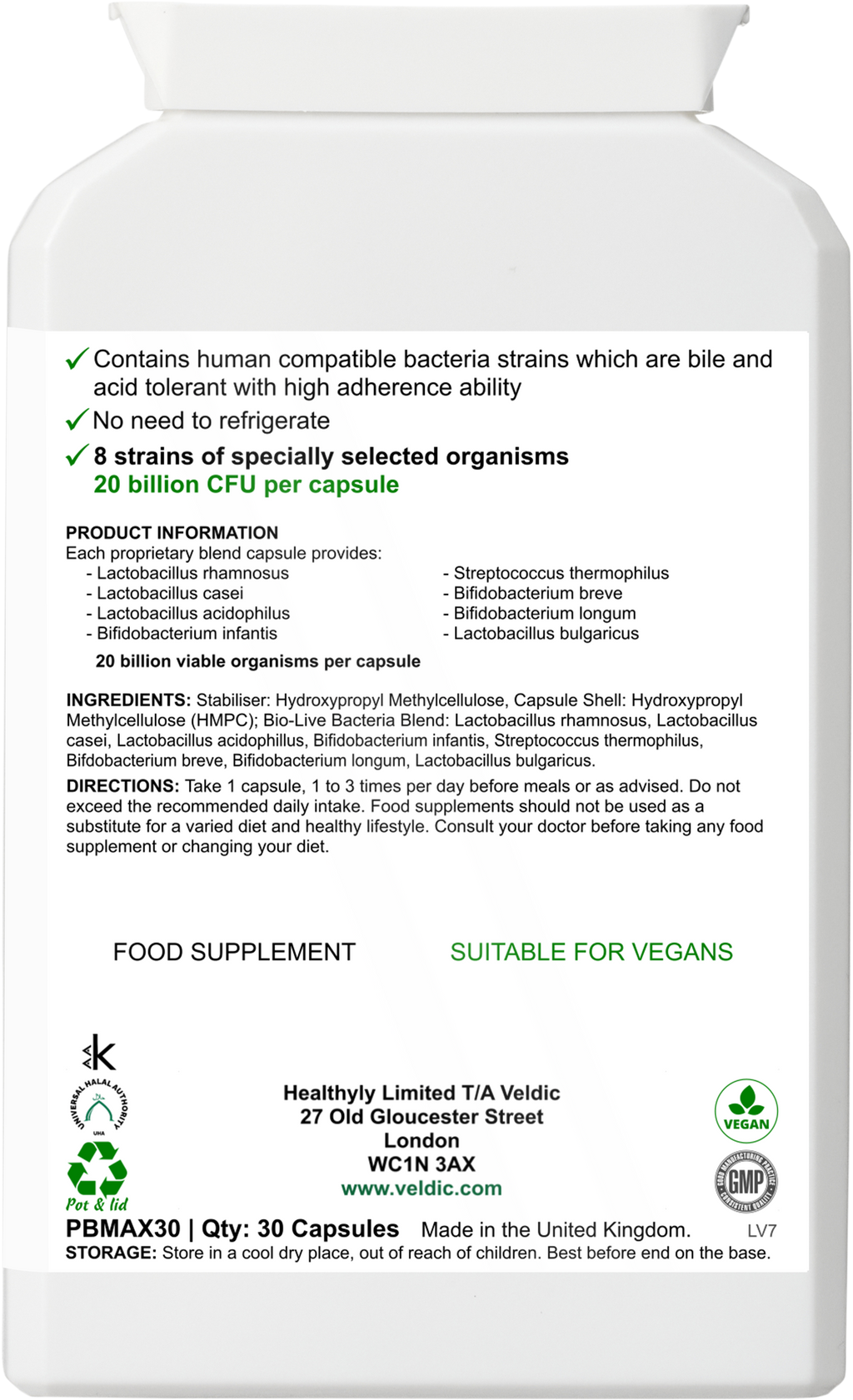 veldic probiotic product image