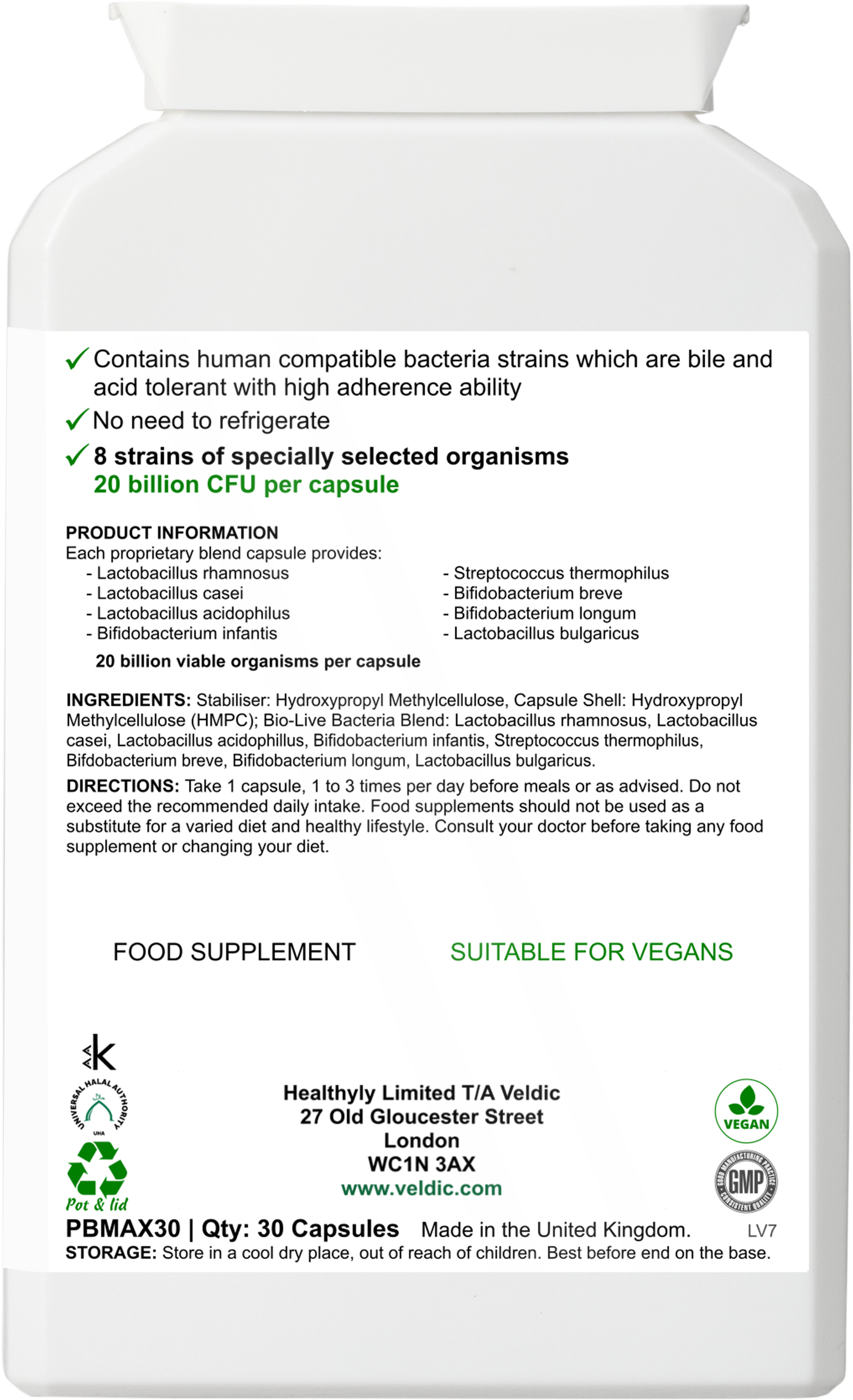 veldic probiotic product image