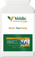 veldic biotic max daily probiotic for gut health and digestion