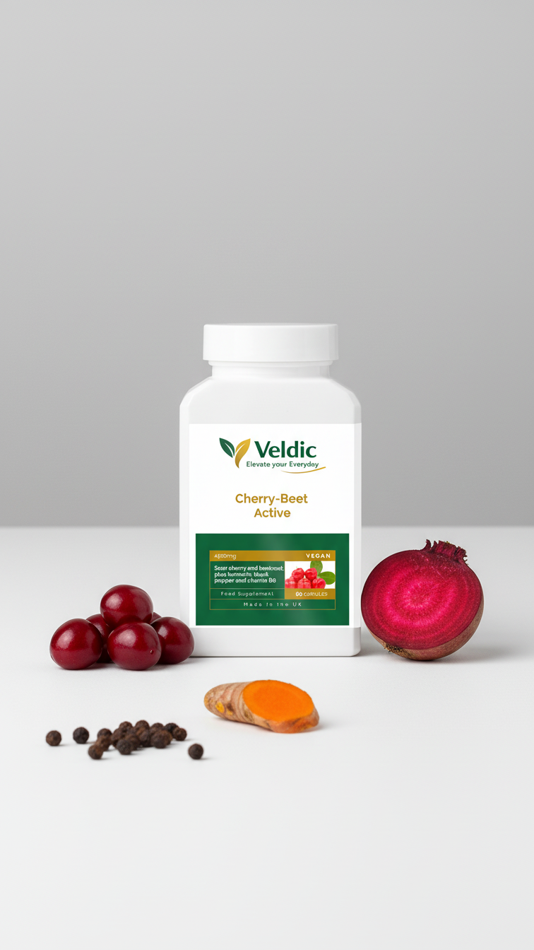 cherry beet supplement for heart health and blood flow