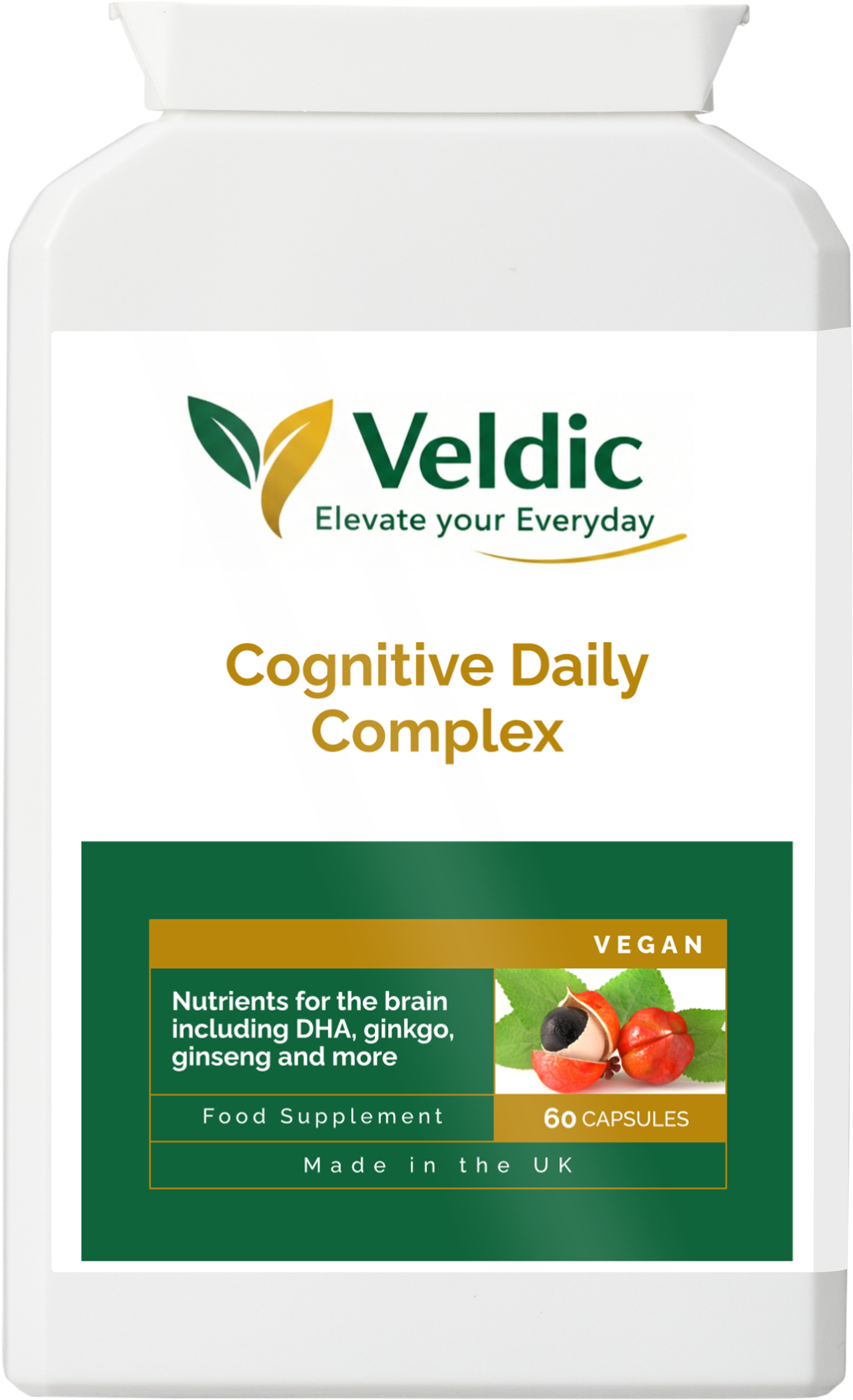 veldic cognitive daily complex for brain health and focus