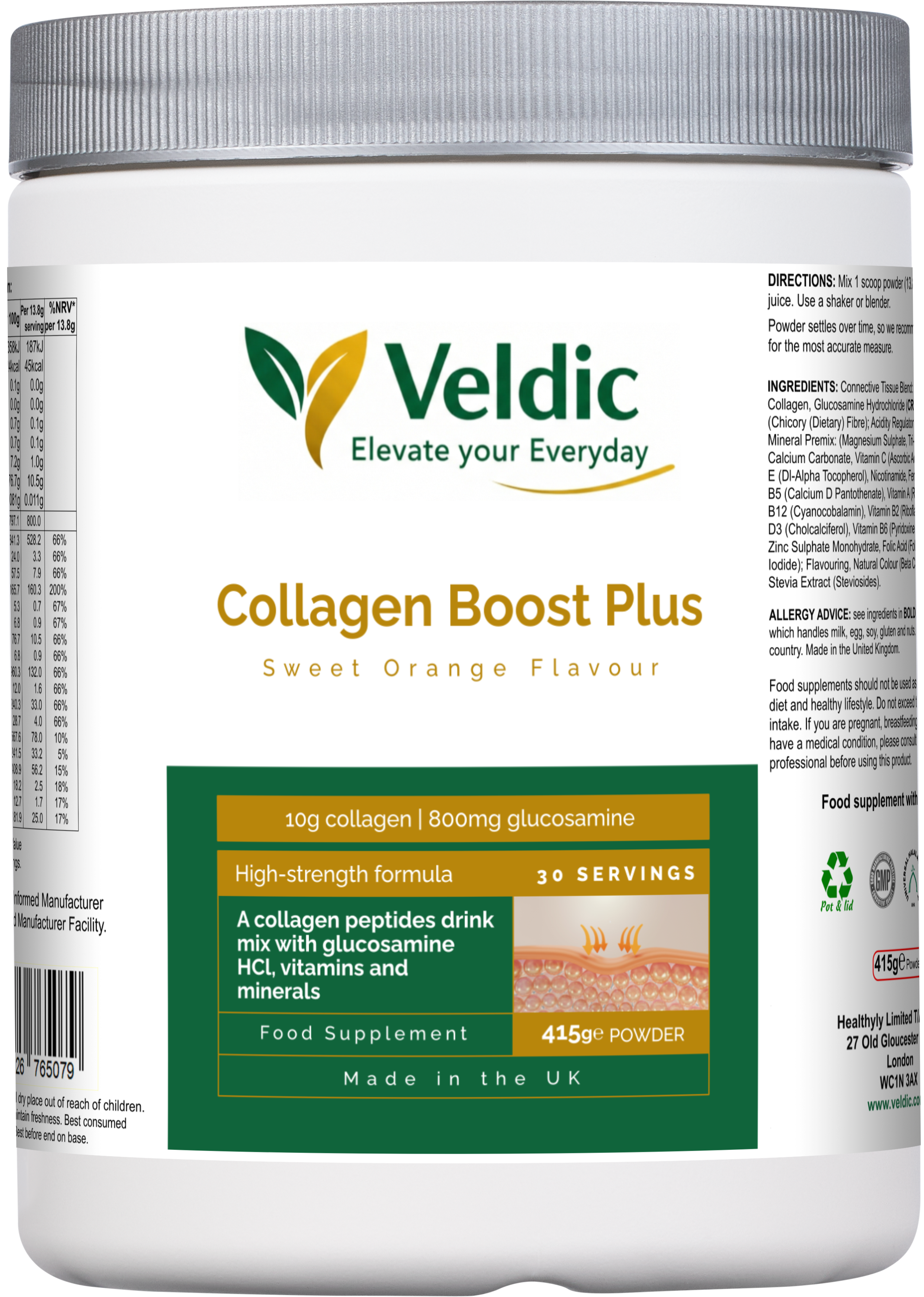collagen boost plus supplement for skin hydration and joint support