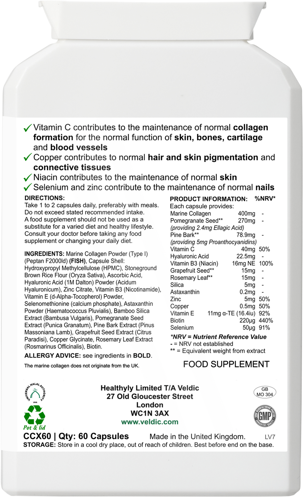 collagen powder supplement for skin and joints