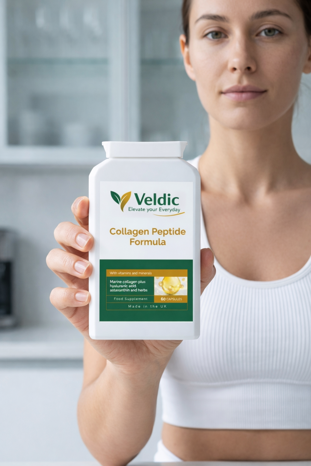 beauty supplement with collagen peptides for skin health