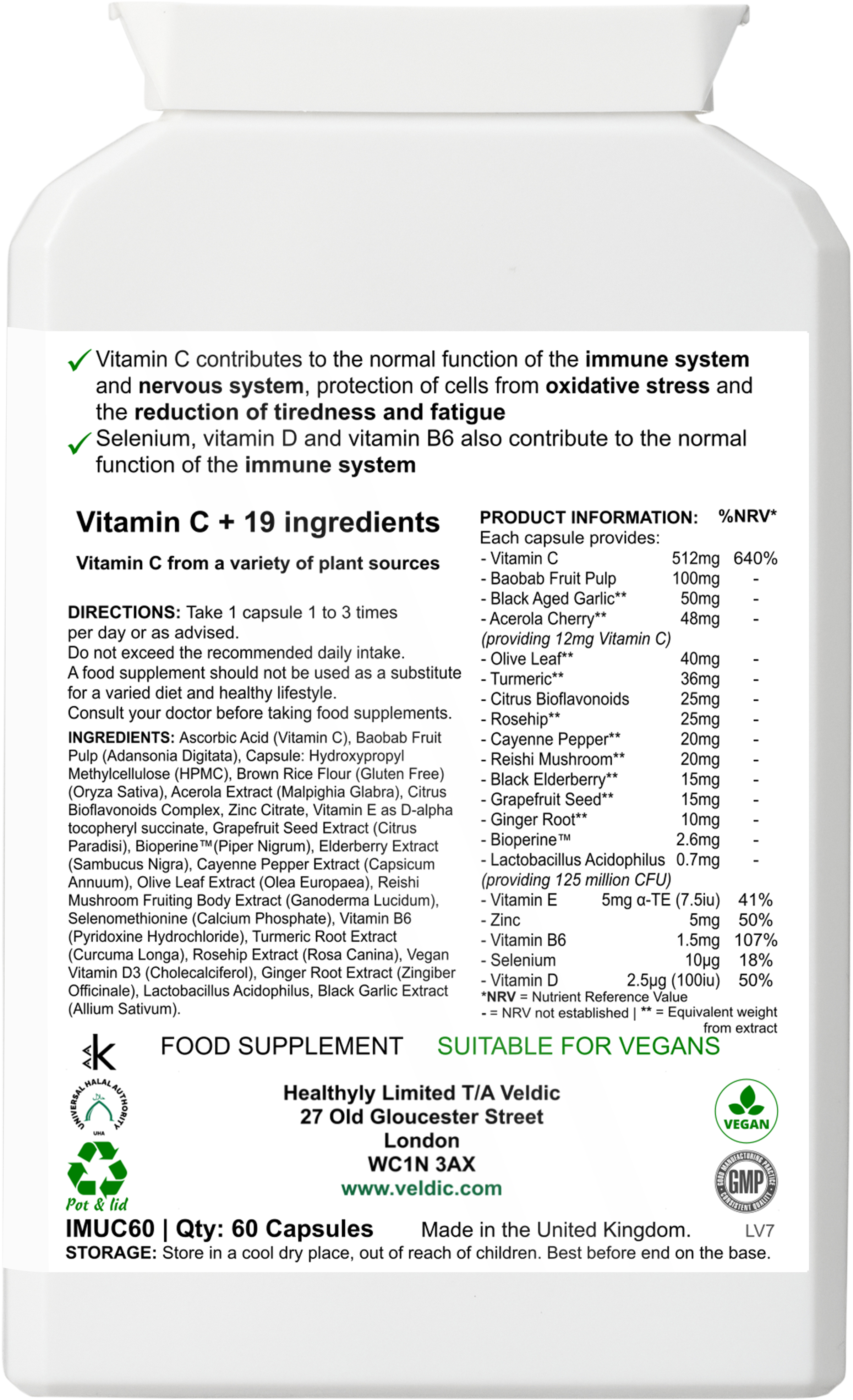 daily vitamin supplement for health and vitality