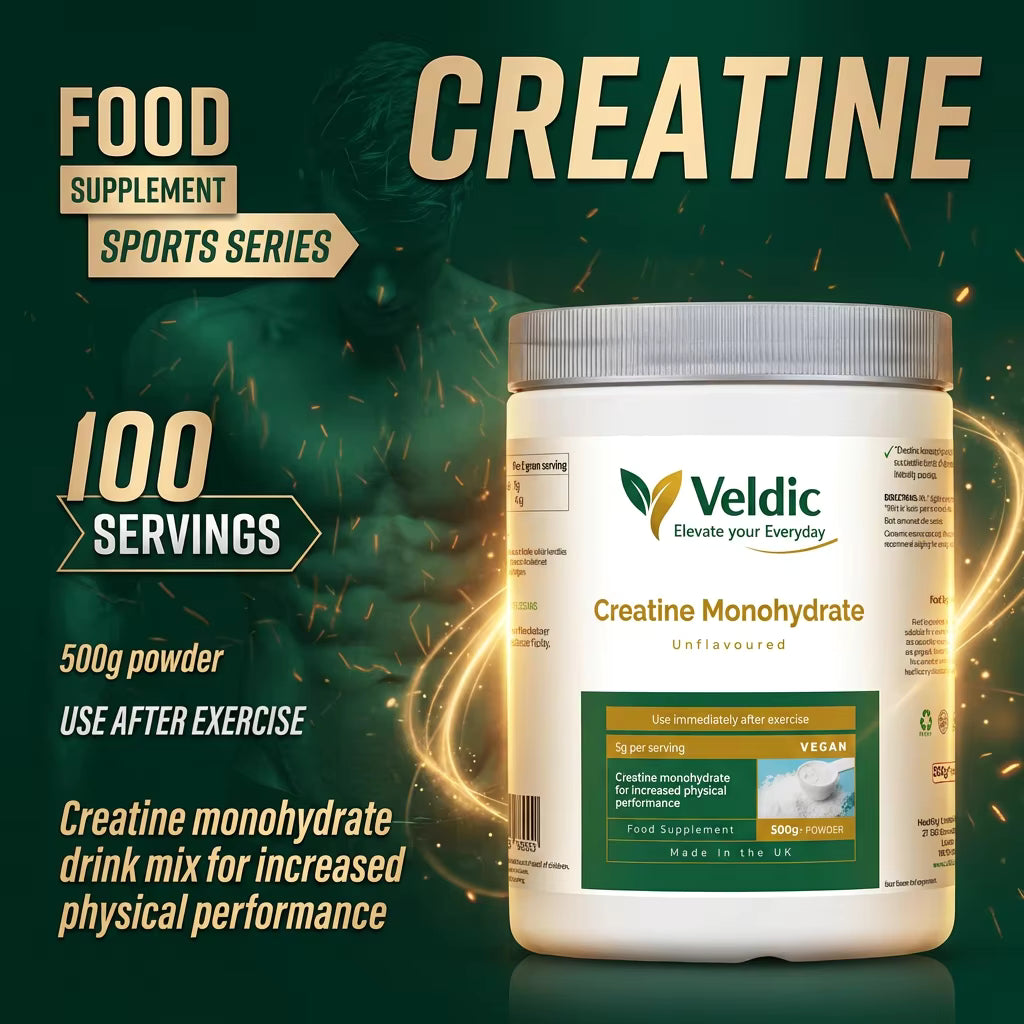 creatine powder for fitness and muscle support