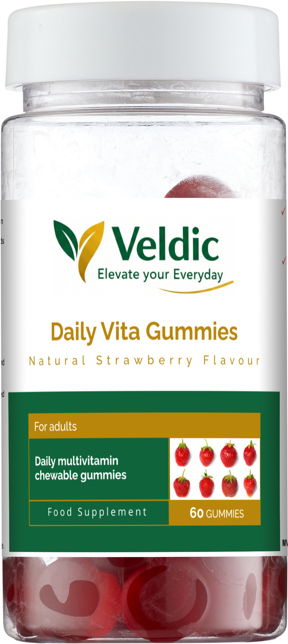 veldic daily vita gummies multivitamin for immunity and health