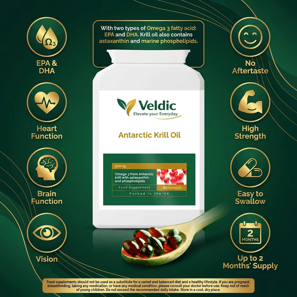 krill oil supplement for brain and heart wellness