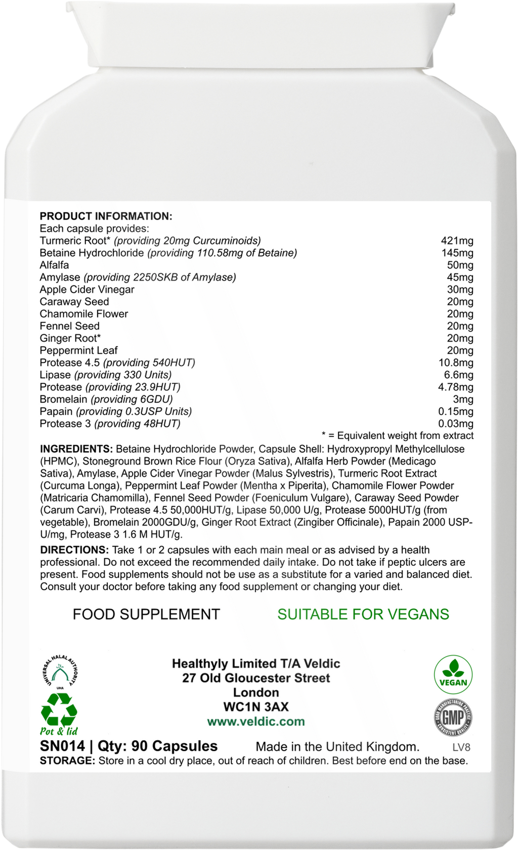 digestive supplement for stomach comfort and balance