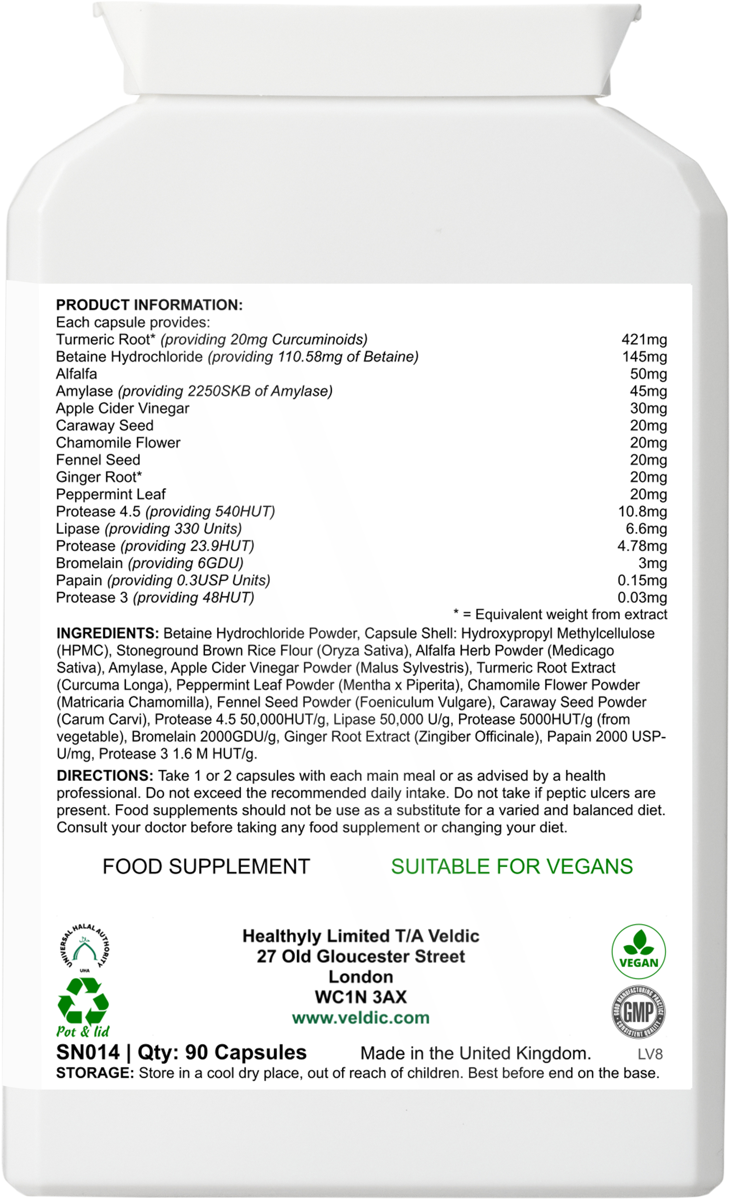 digestive supplement for stomach comfort and balance