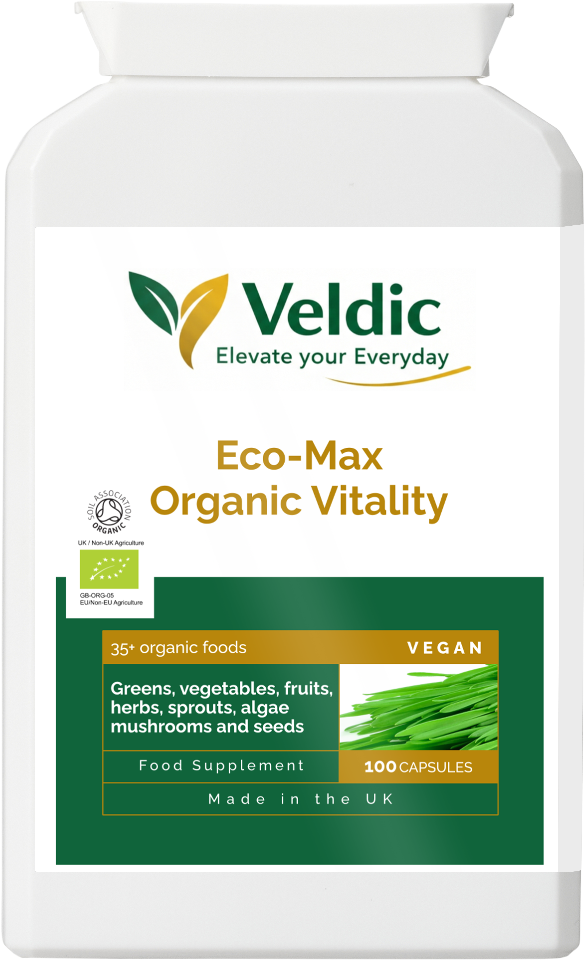 veldic eco max organic vitality supplement for energy and wellness