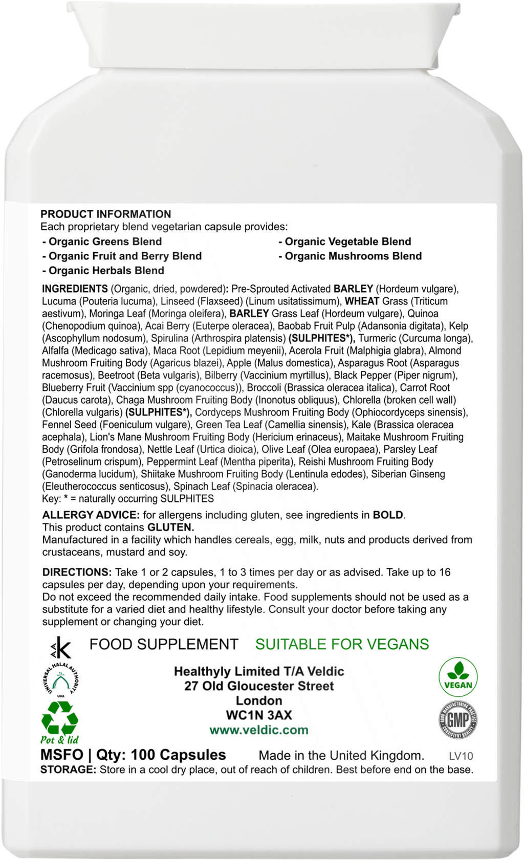 organic supplement for healthy lifestyle