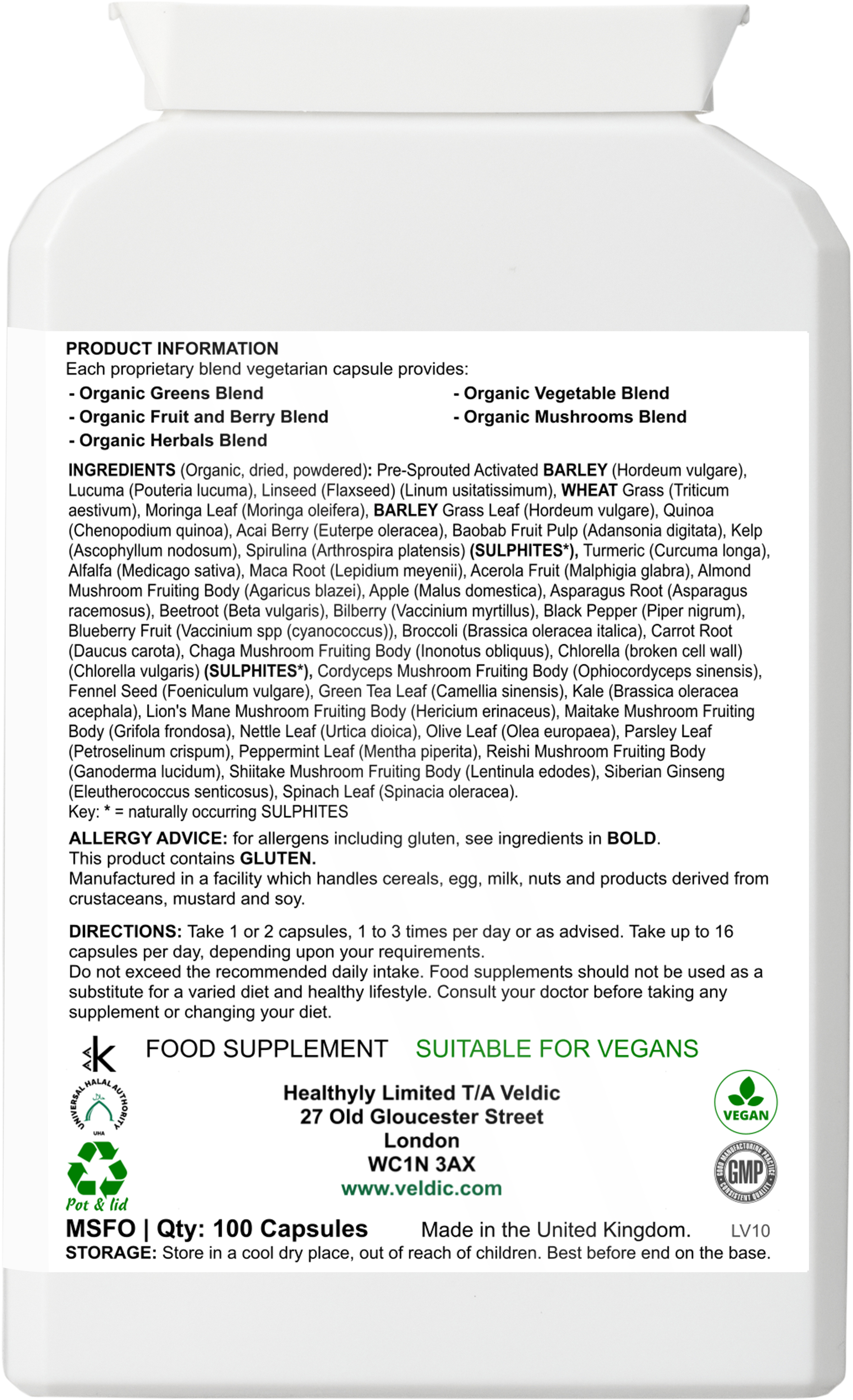 organic supplement for healthy lifestyle