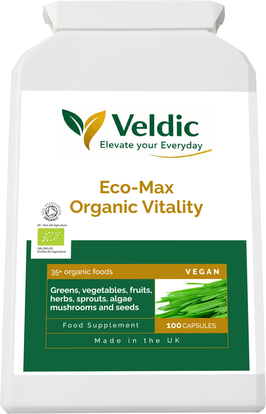organic supplement for vitality and health