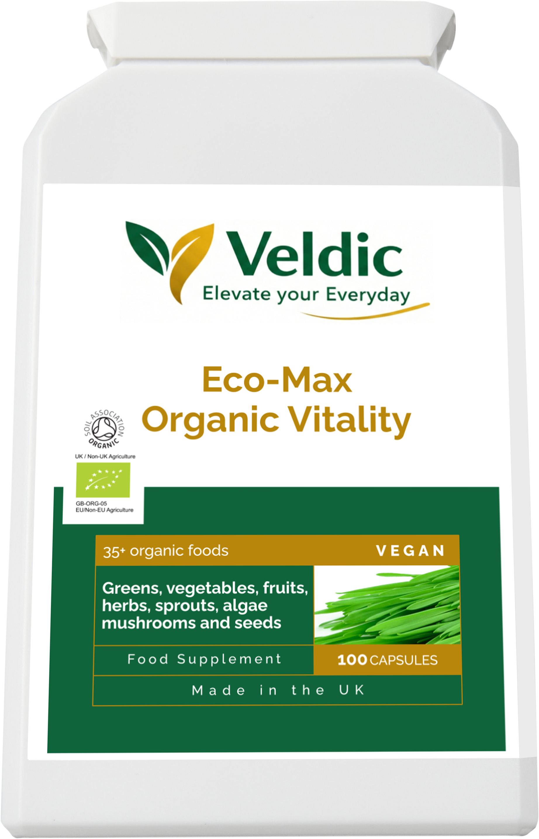 organic supplement for vitality and health
