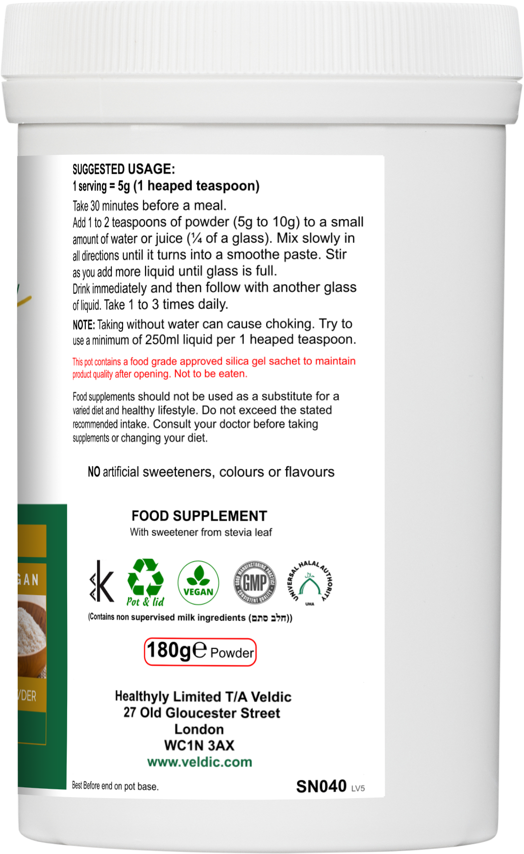 plant based fibre supplement for digestive wellness