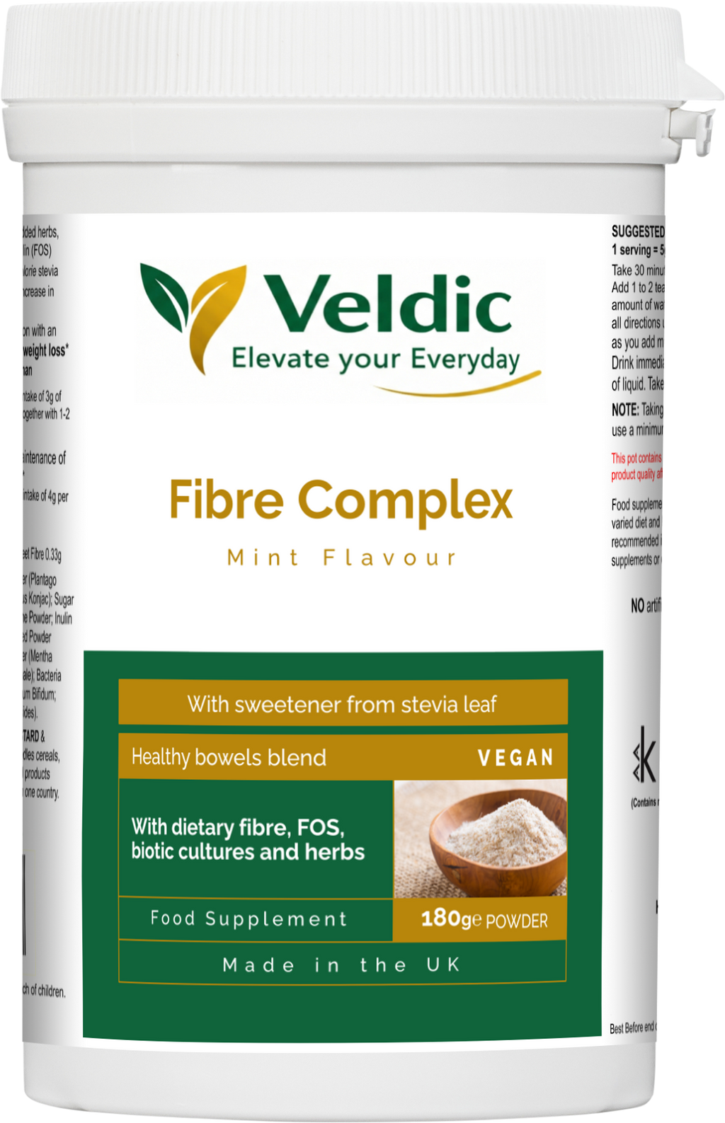veldic fibre complex supplement for digestion and gut health