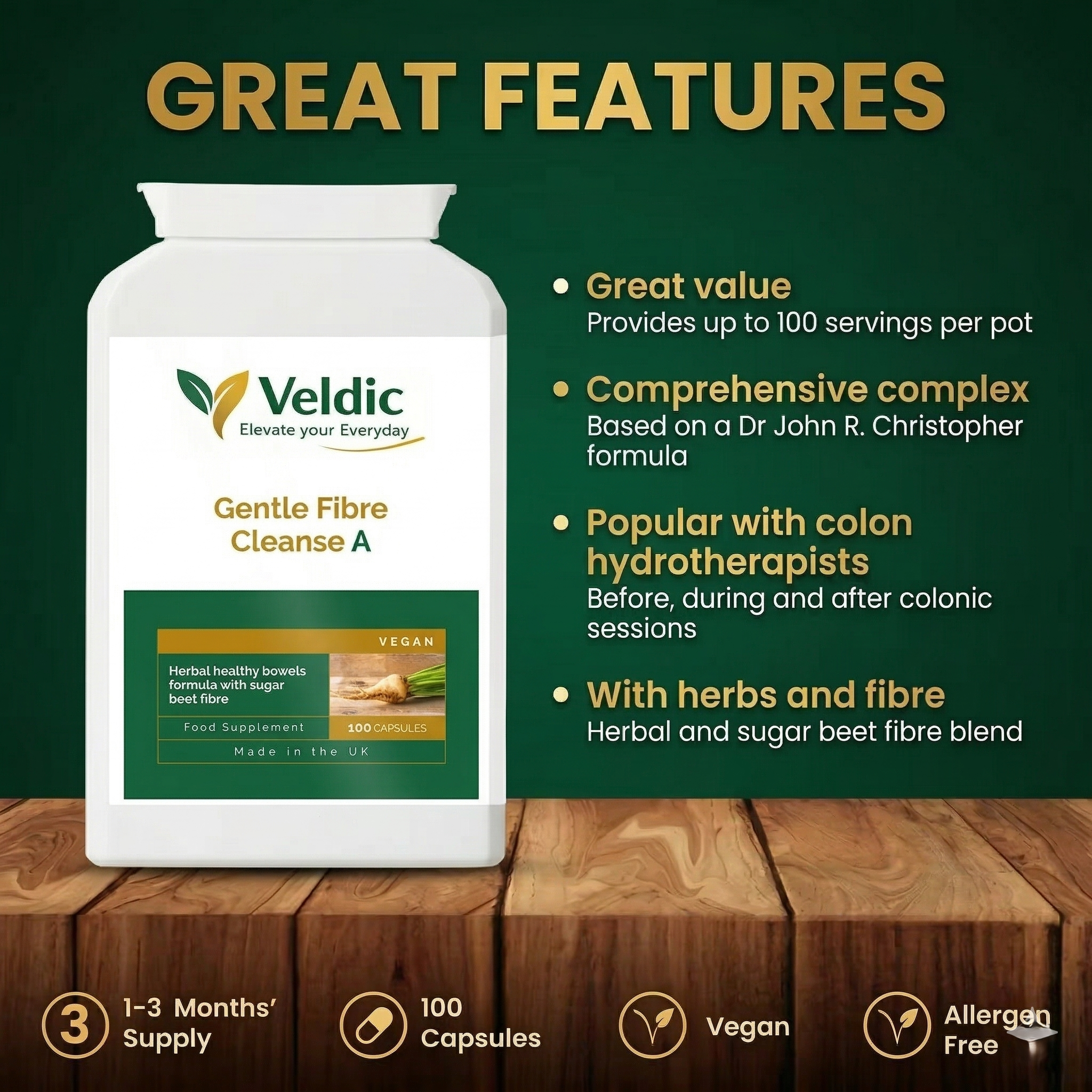 gentle fibre cleanse a capsules for digestive system support