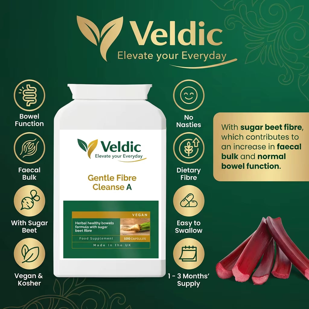 fibre cleanse capsules for digestive support and regularity