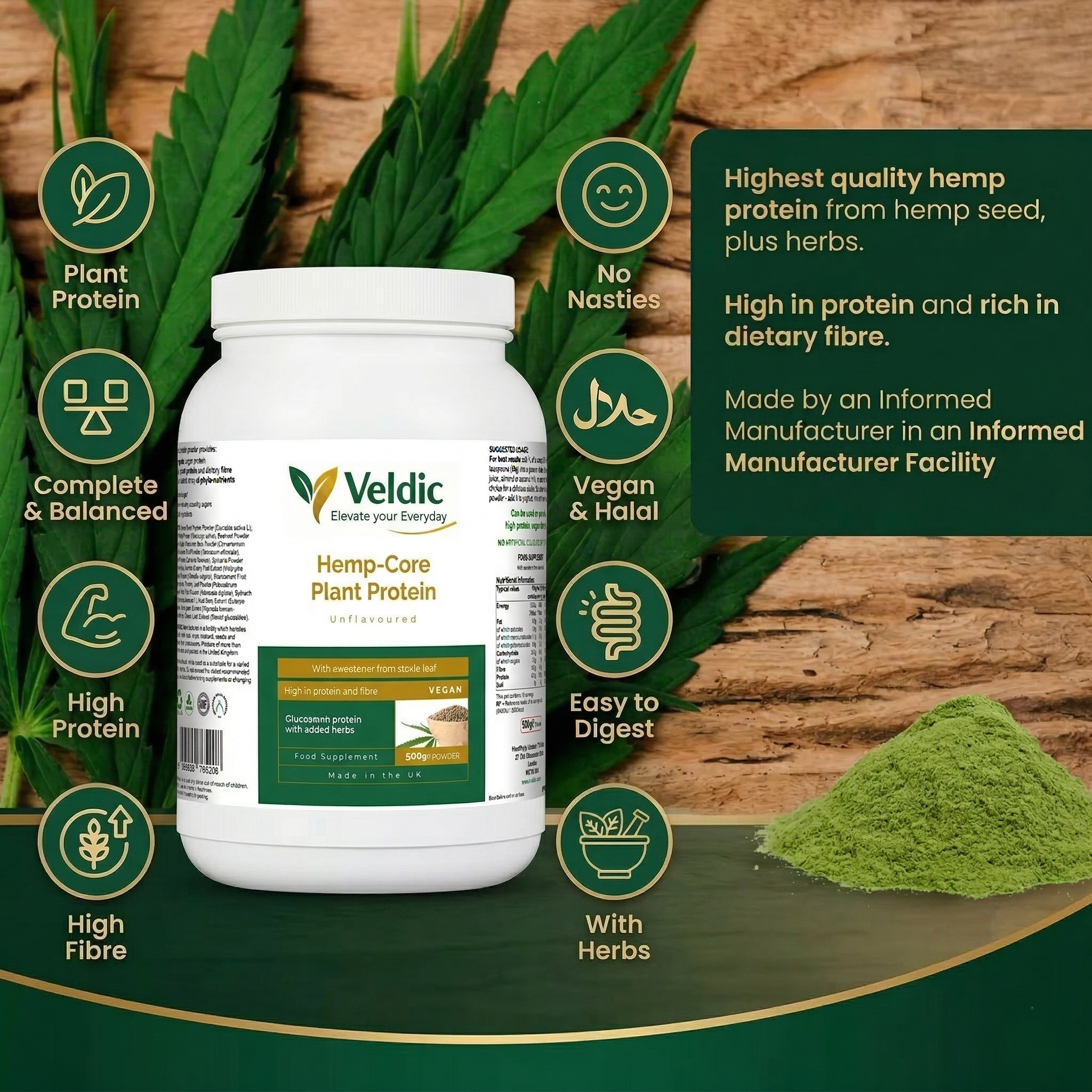 hemp protein supplement for recovery and performance