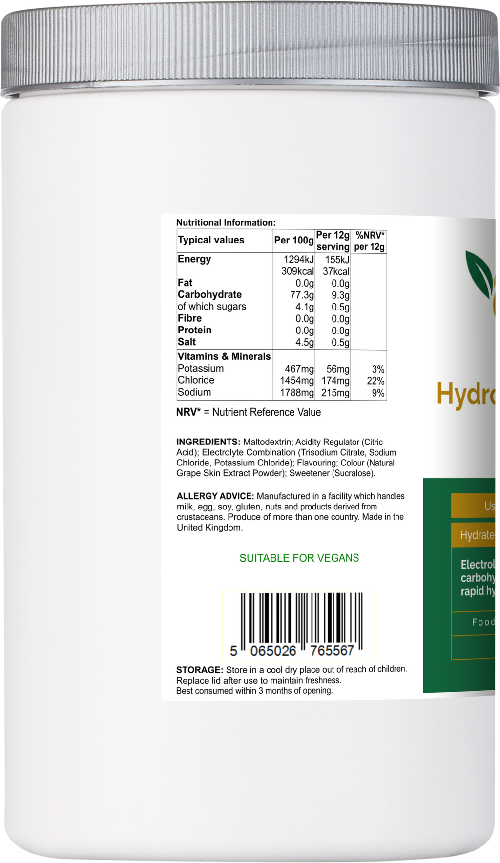 hydration supplement for fitness and endurance