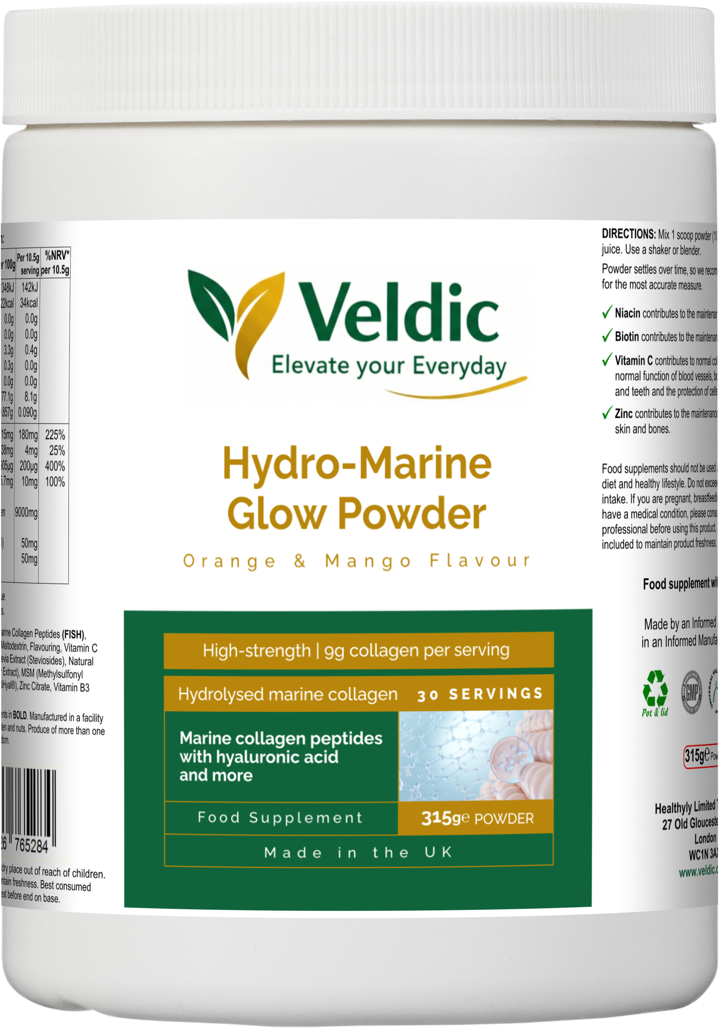 daily skin supplement for hydration support