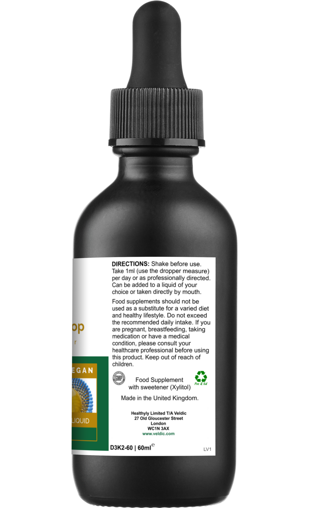 veldic vitamin d3 k2 supplement directions and dosage