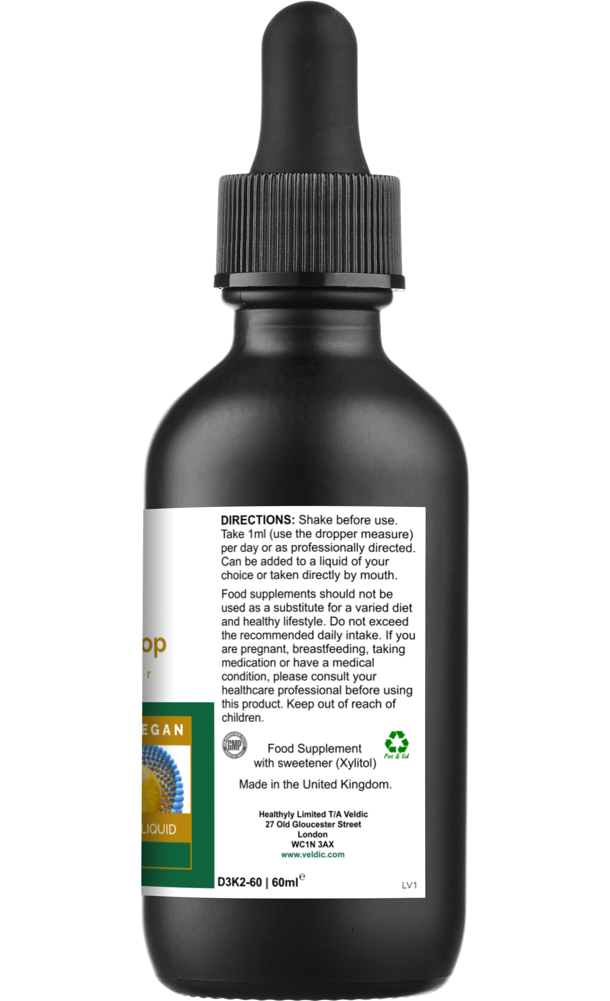 veldic vitamin d3 k2 supplement directions and dosage