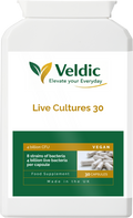 veldic live cultures 30 probiotic for gut health and digestion