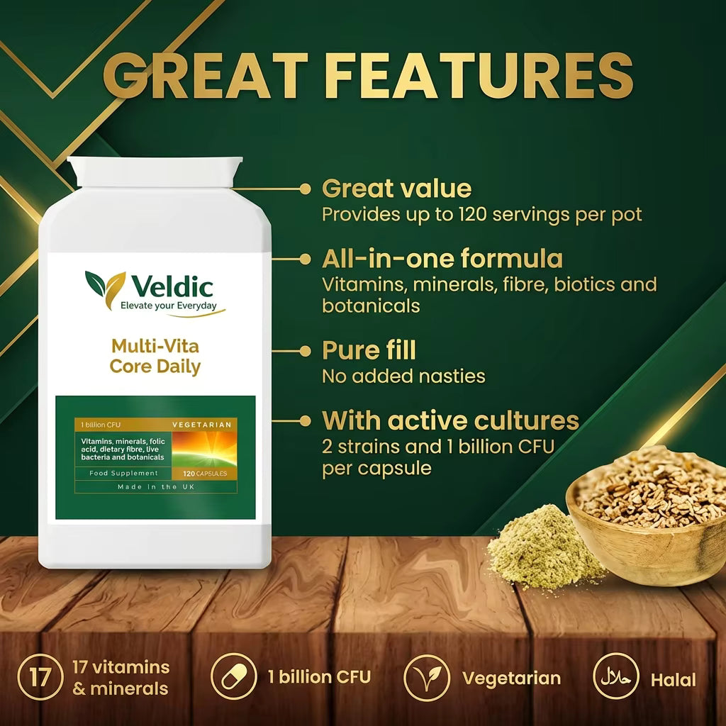 daily multivitamin supplement for energy and wellness