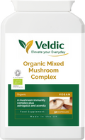 veldic organic mushroom complex for immunity and energy support