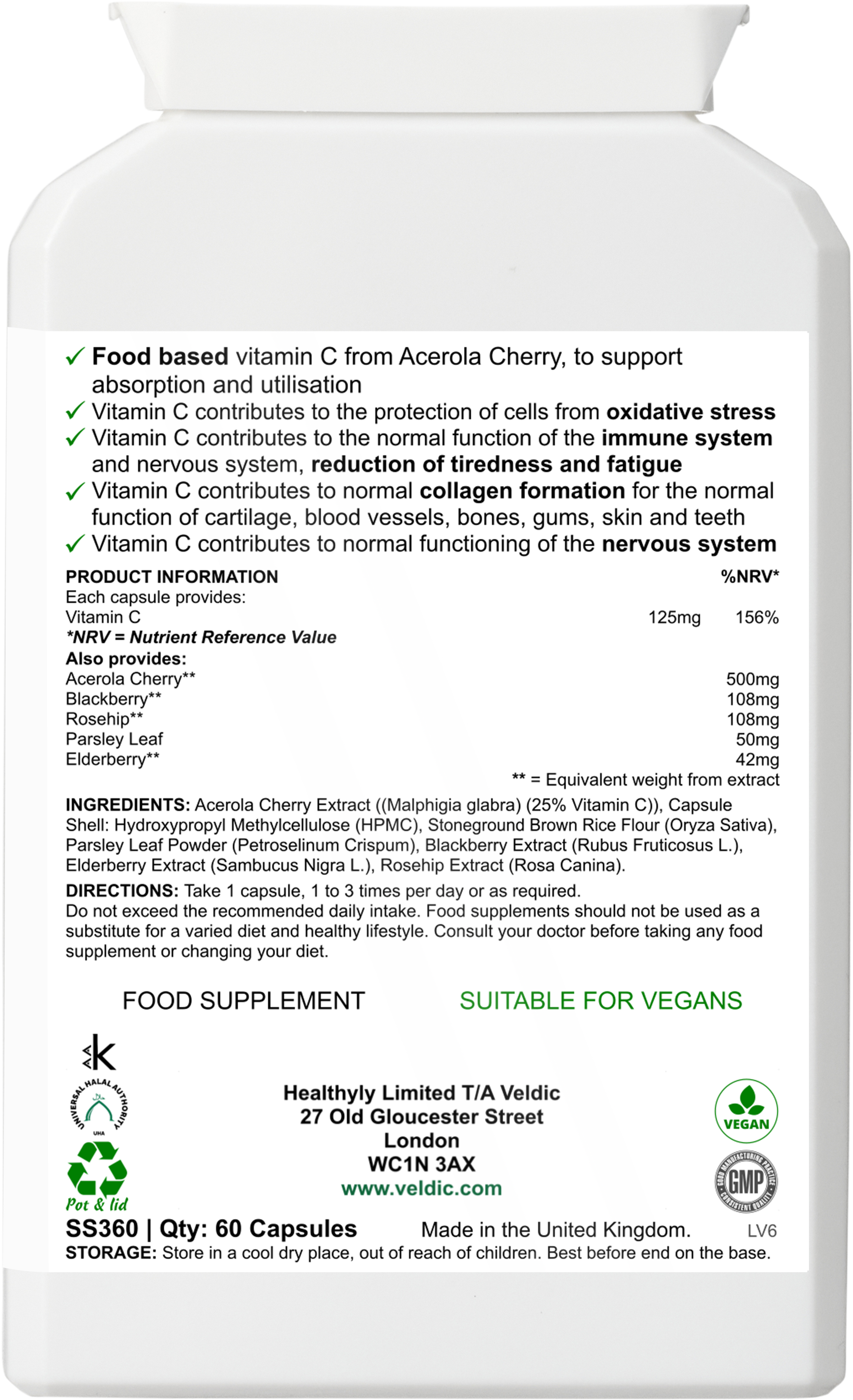 vitamin c supplement for energy and vitality