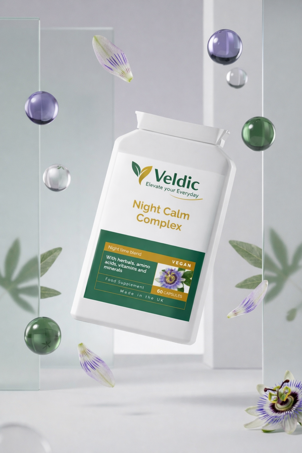 calming supplement for stress and sleep support