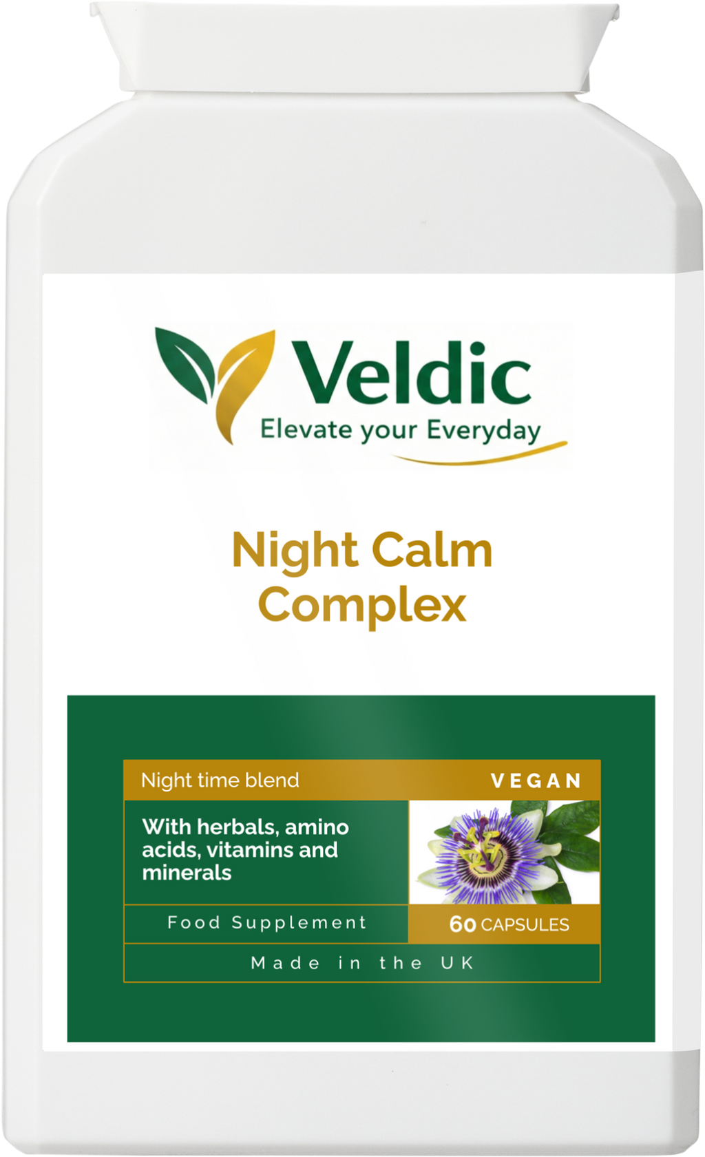 veldic night calm complex supplement for sleep and relaxation