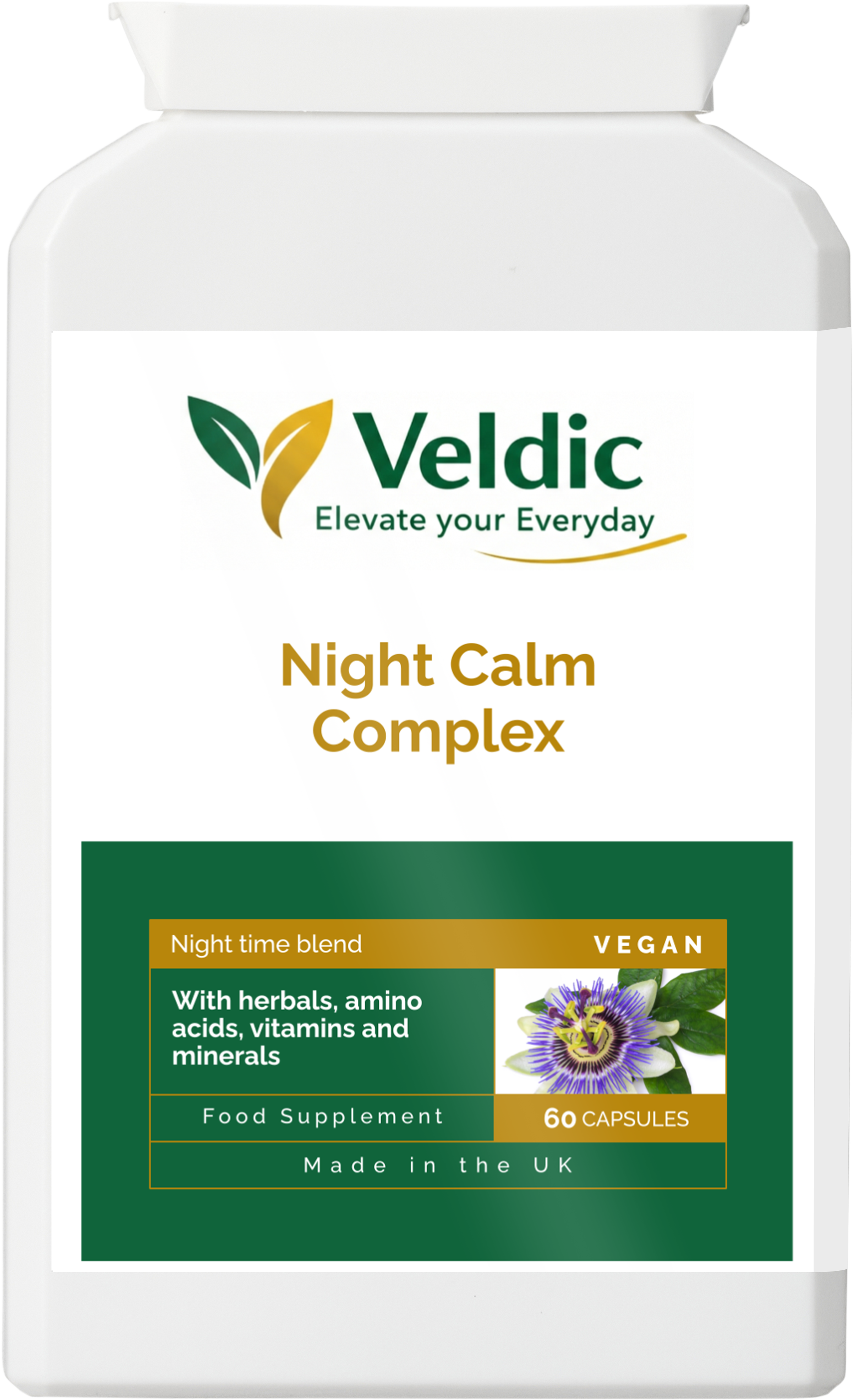 veldic night calm complex supplement for sleep and relaxation