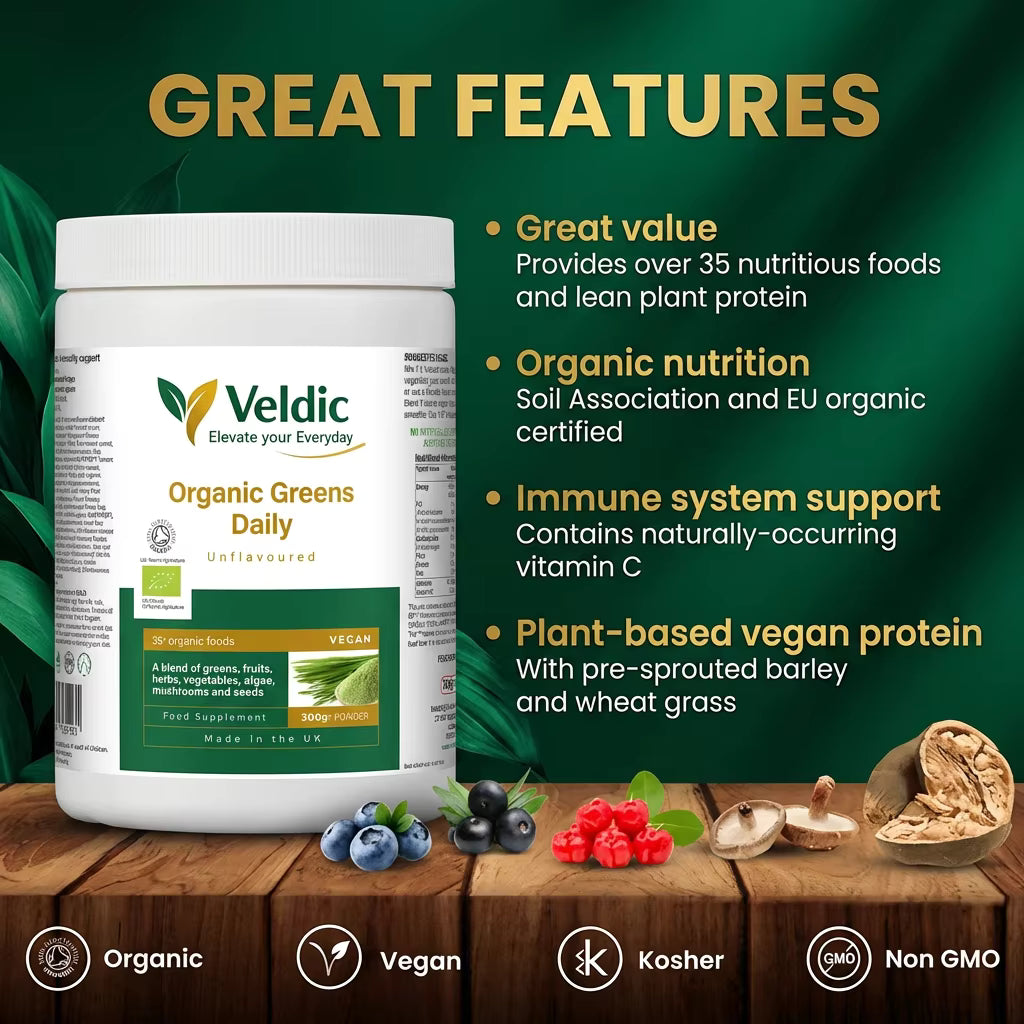 superfood greens supplement for detox and energy