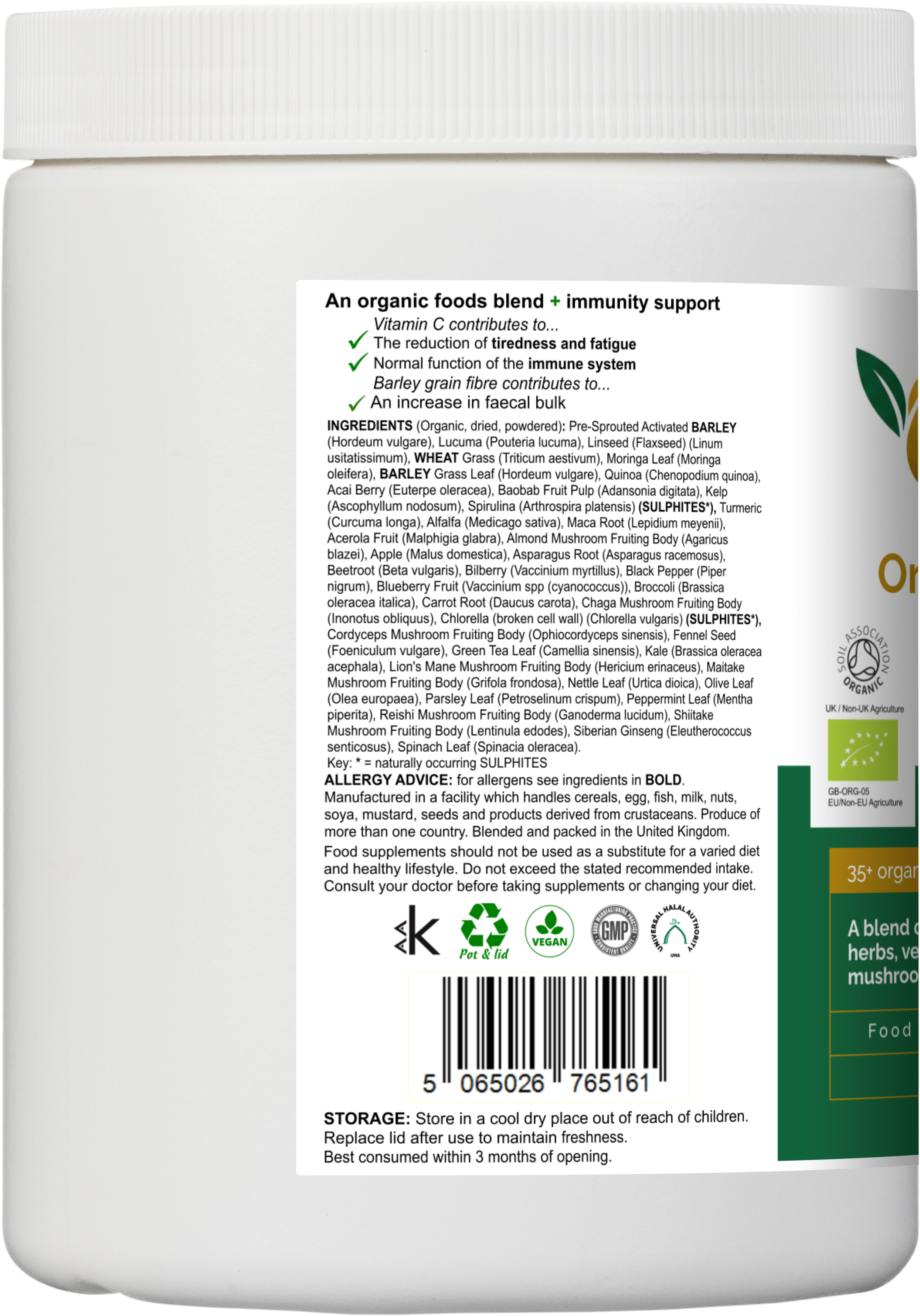 greens supplement for daily energy and immunity