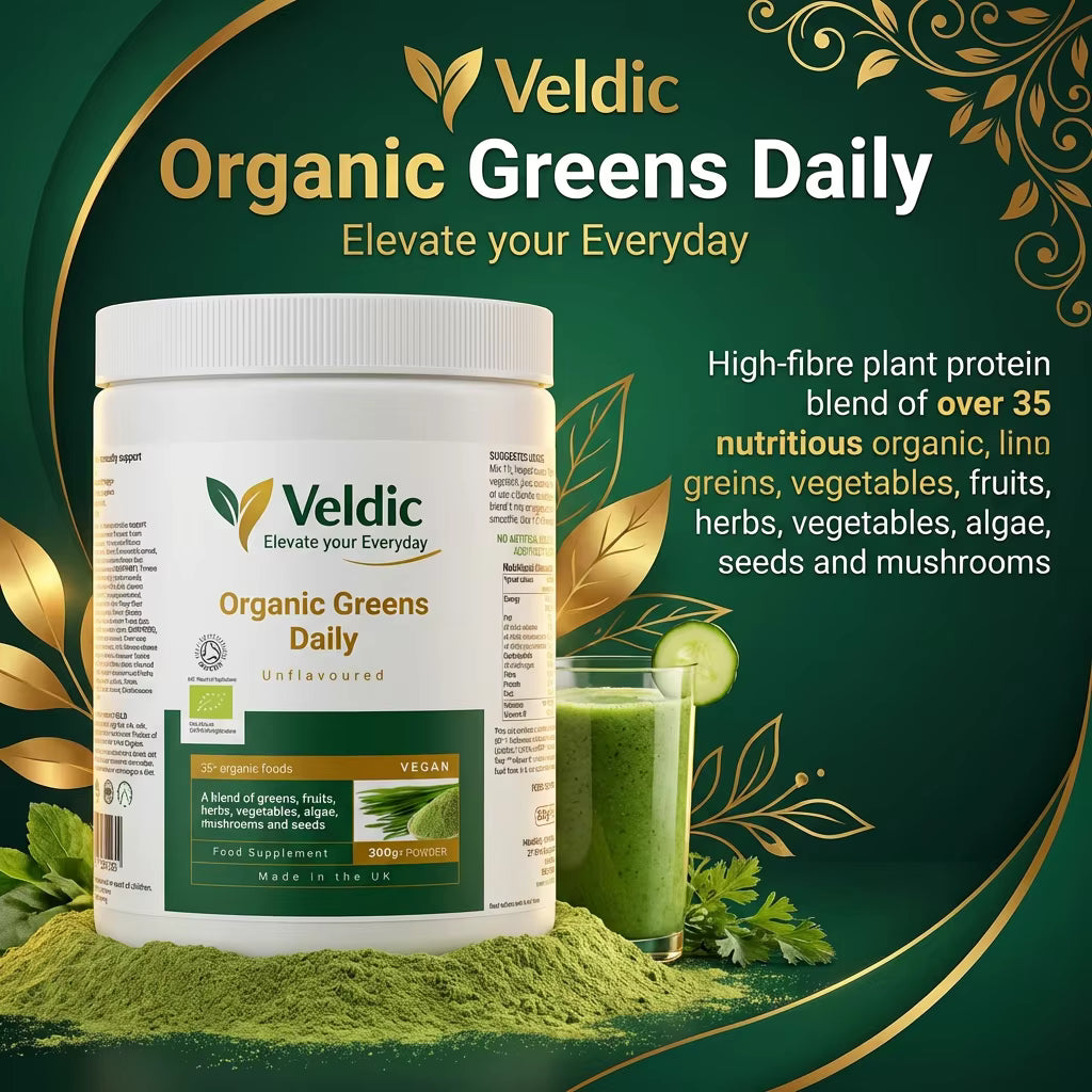organic greens powder for immunity and health support