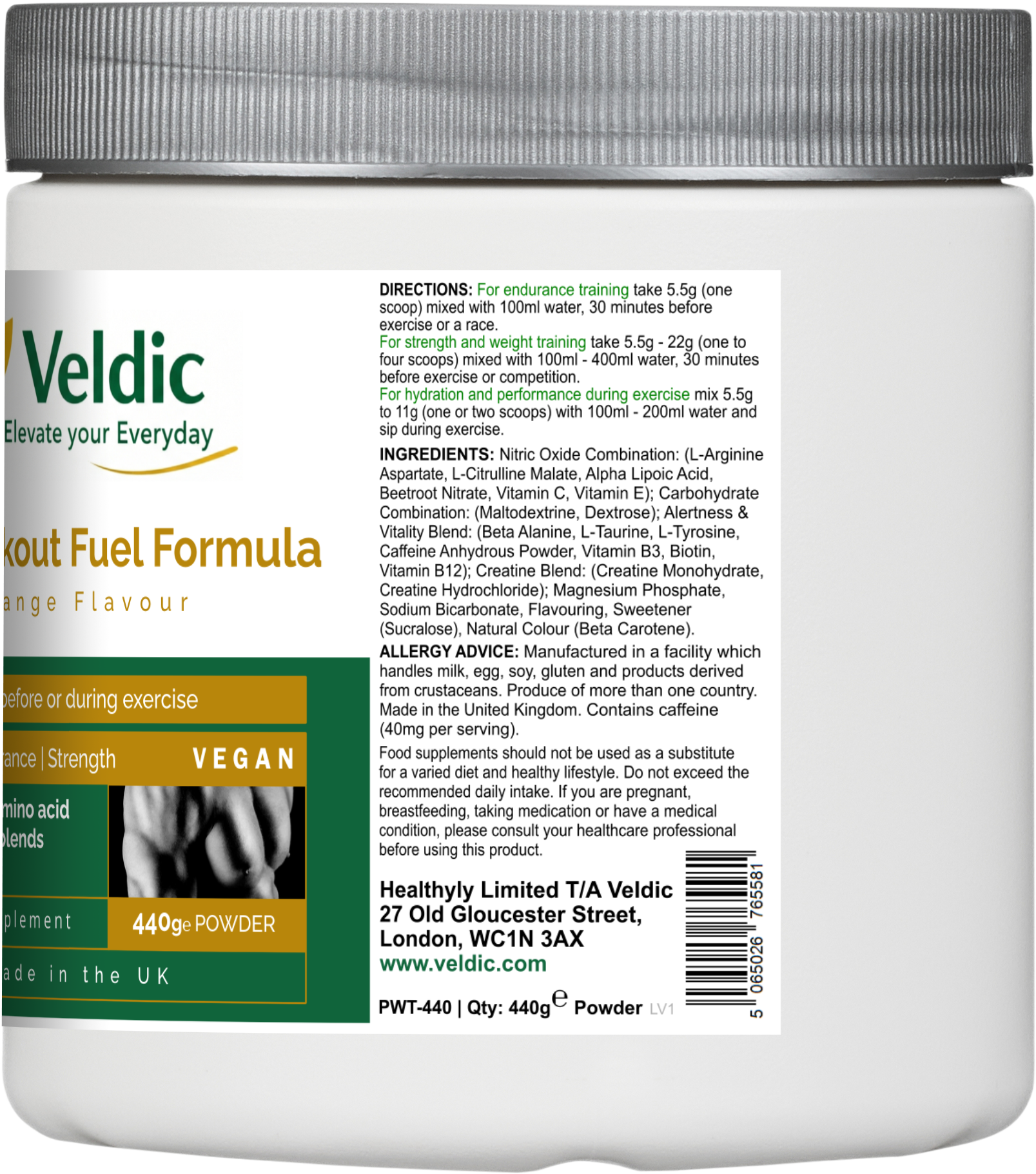 pre workout powder for fitness and strength