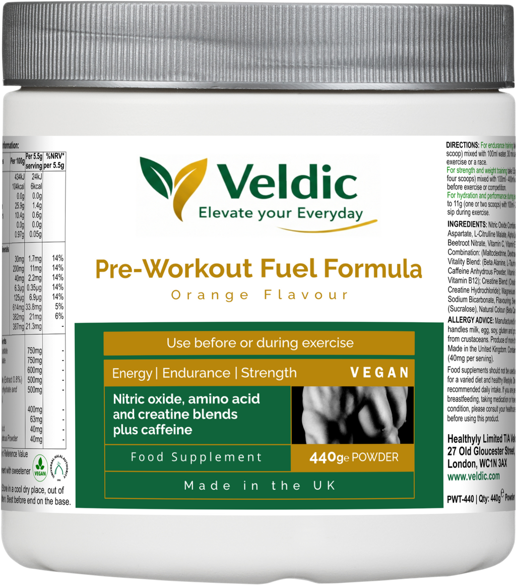 veldic pre workout fuel supplement for energy and performance
