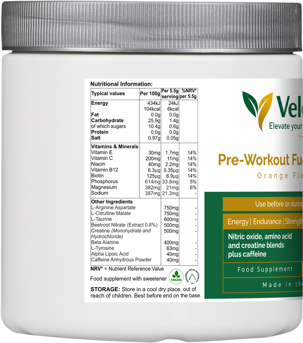 energy supplement for workout performance and stamina