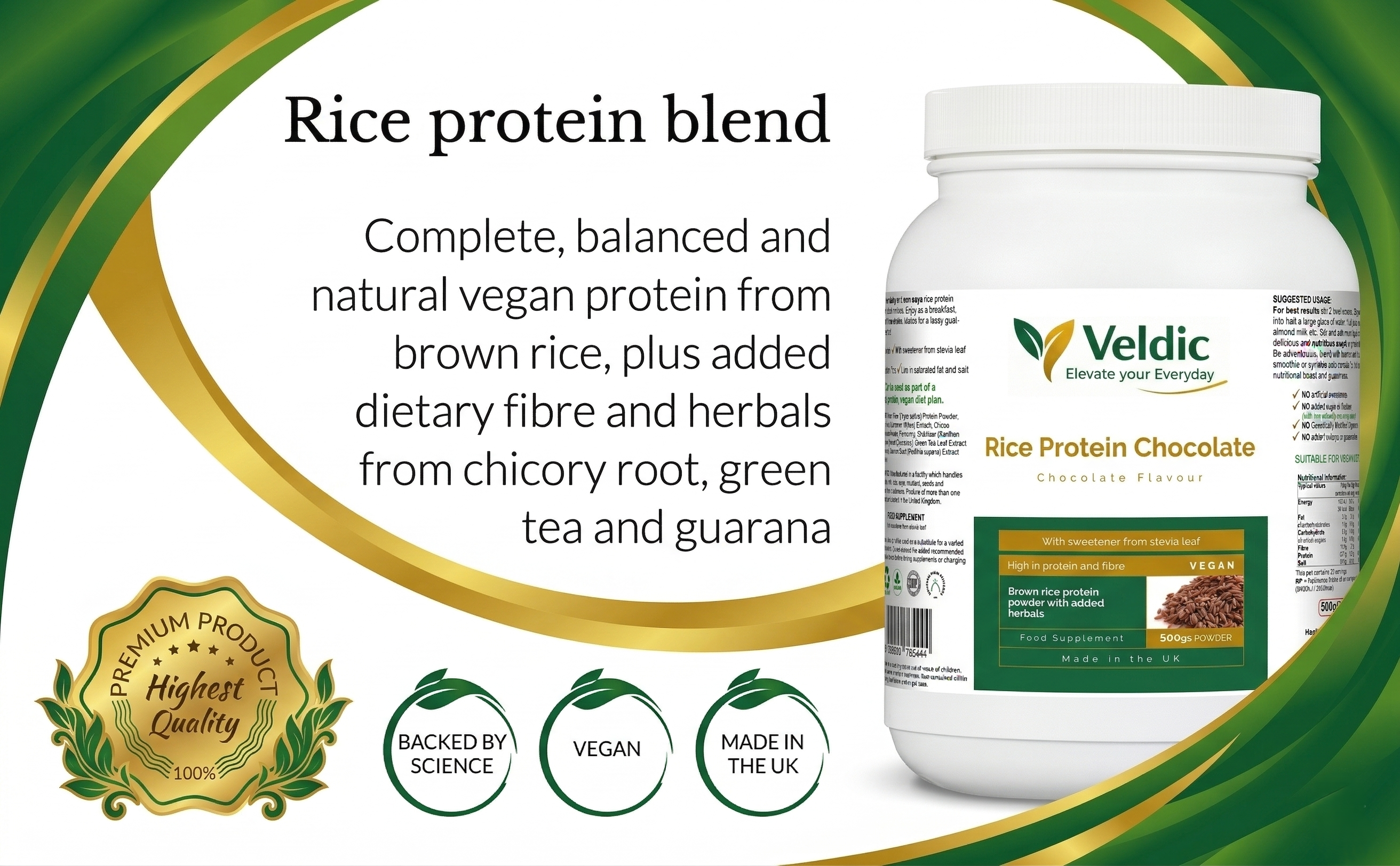 vegan protein powder for muscle recovery and fitness