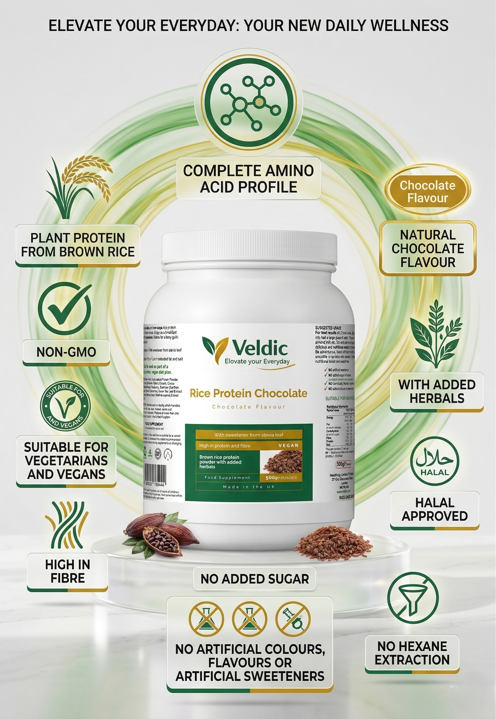 rice protein supplement for strength and nutrition