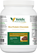 veldic rice protein chocolate for plant based muscle support