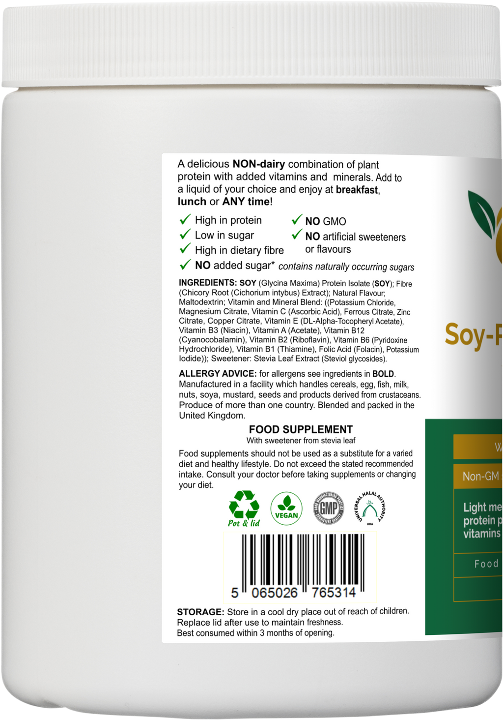 plant protein supplement for muscle growth