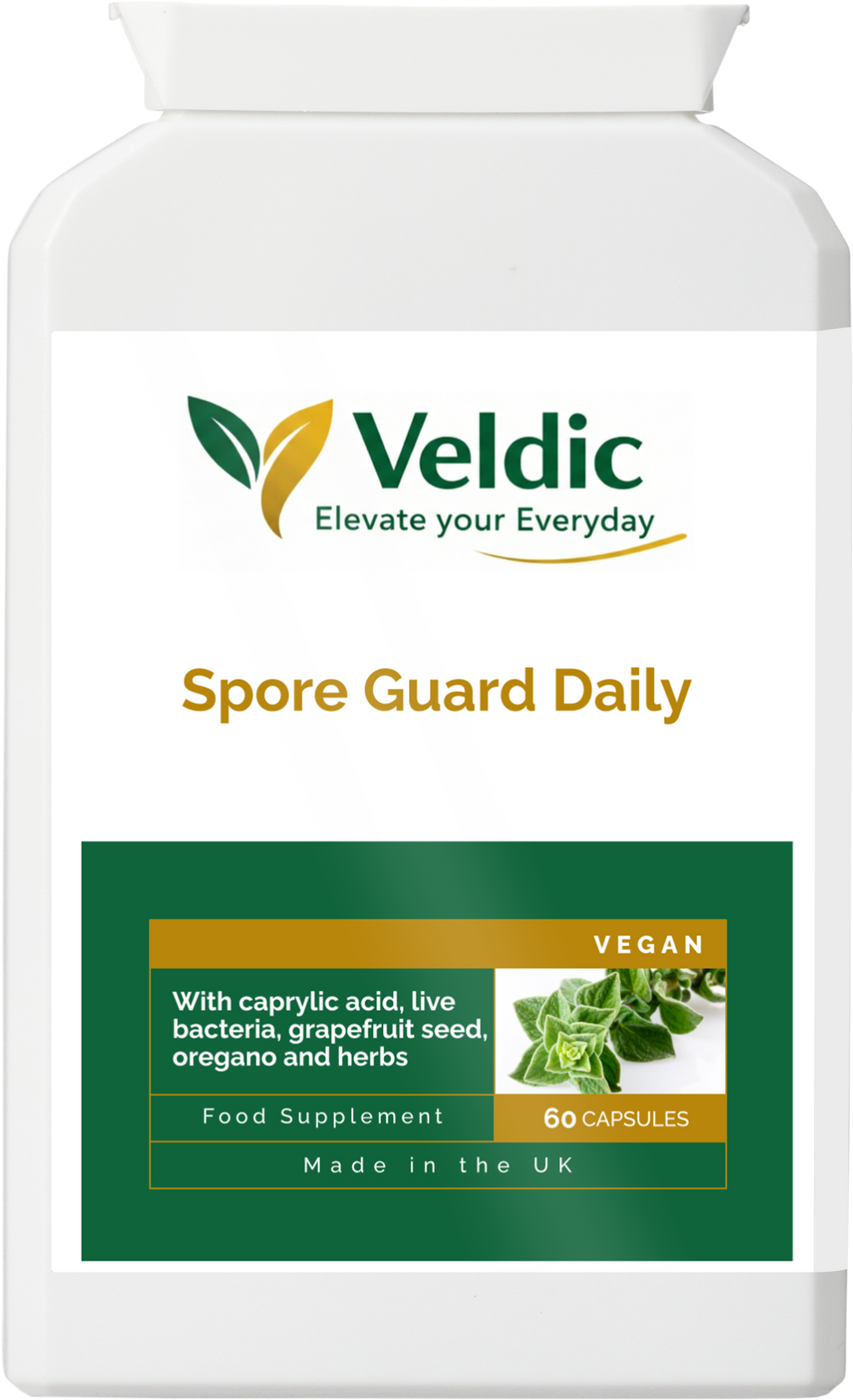 veldic spore guard daily probiotic for gut health and digestion