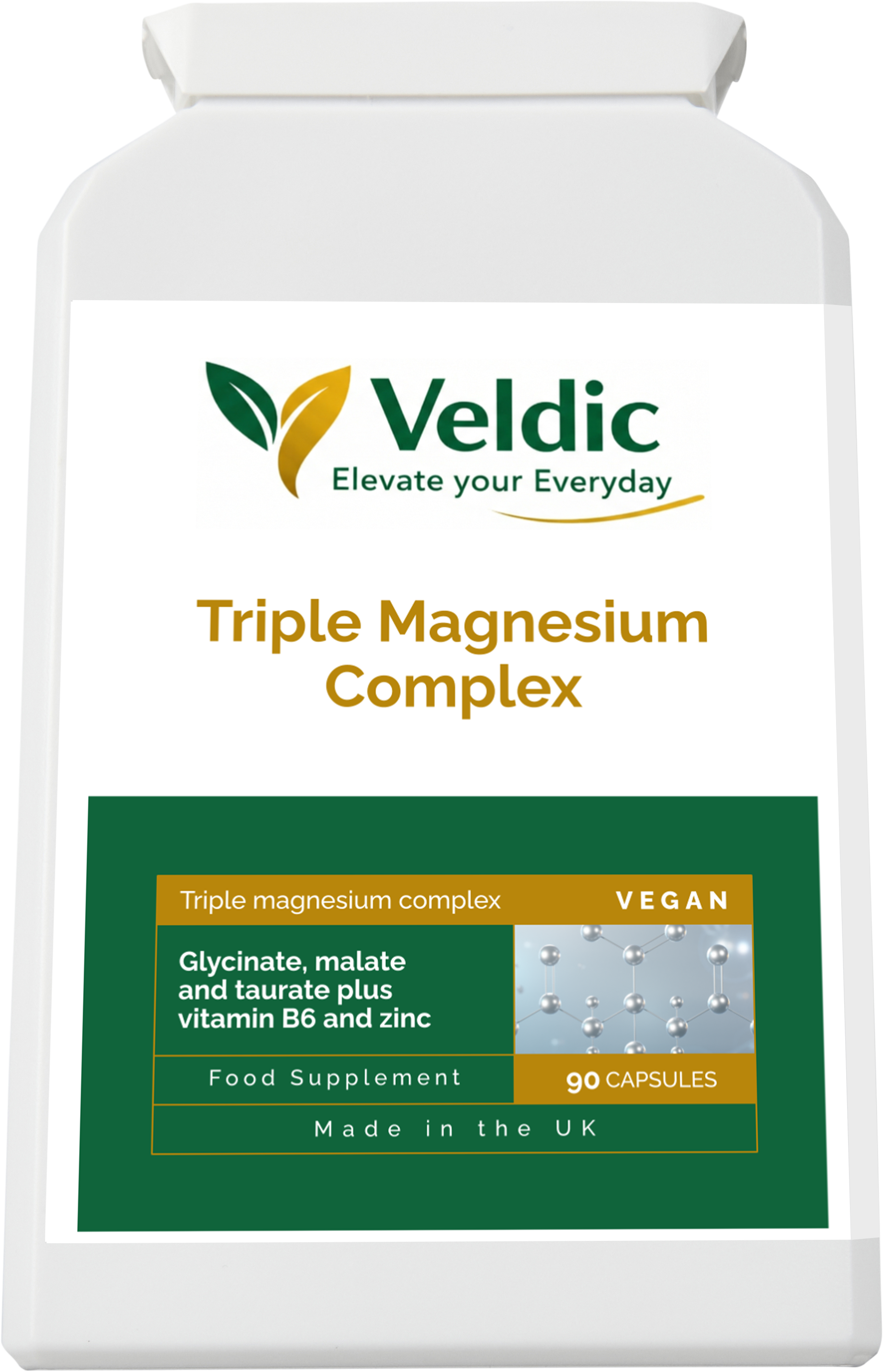 veldic triple magnesium complex for muscle support and relaxation