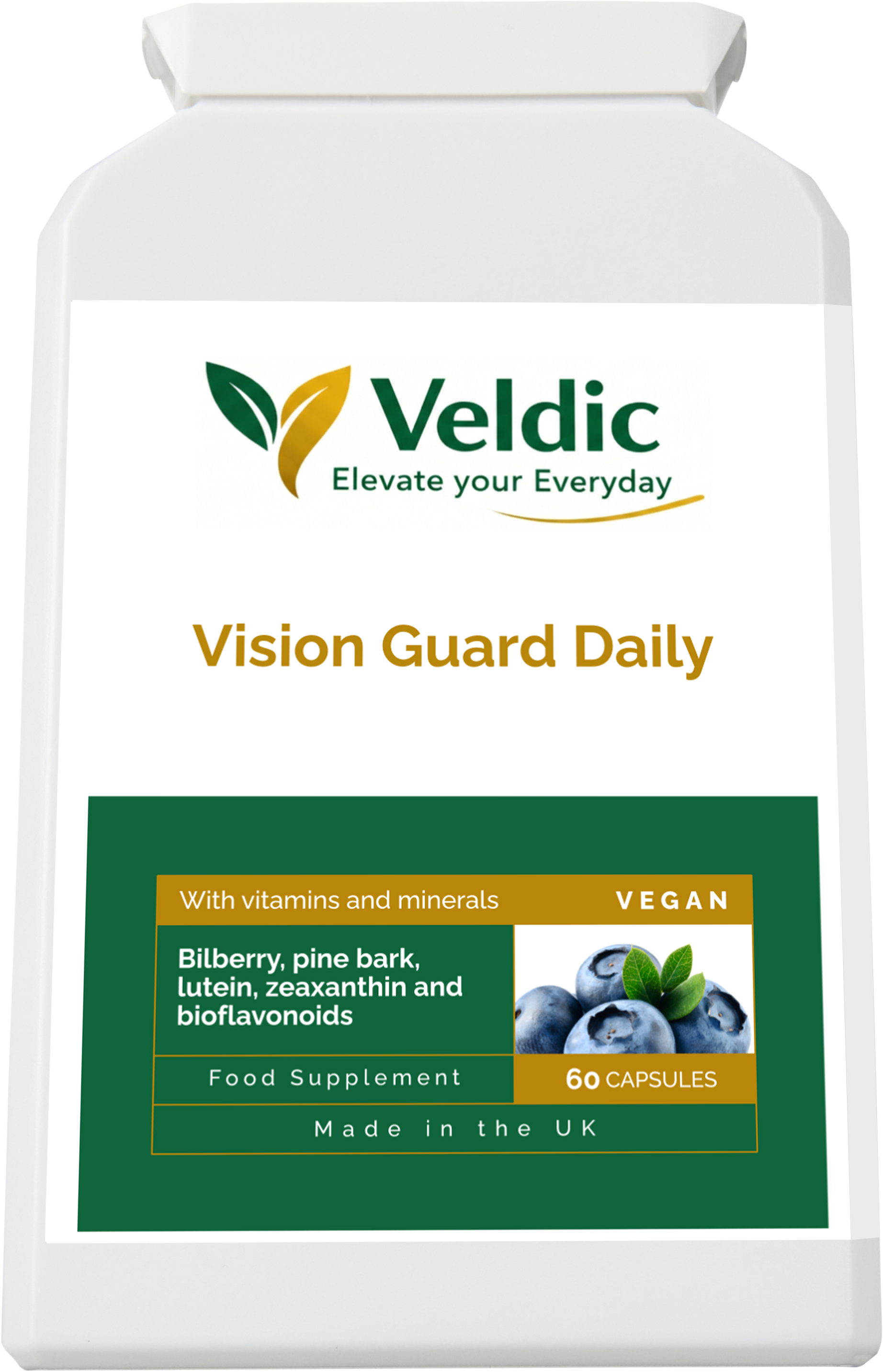 veldic vision guard daily supplement for eye health and vision support